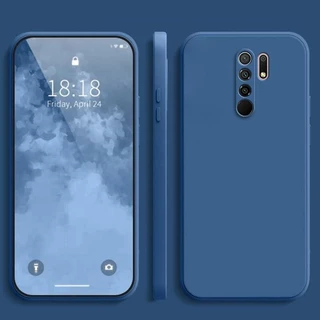 เคส Redmi 9 ,สีทึบ เรดมี่ 9 เคสป้องกันซิลิโคนป้องกันการตกสีพื้นเรียบง่าย ยัง YT