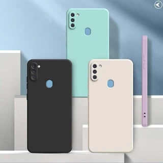 เคส Samsung A11 M11 สีทึบ Samsung M11 A11 เคสป้องกันซิลิโคนป้องกันการตกสีธรรมดาเรียบง่าย YT