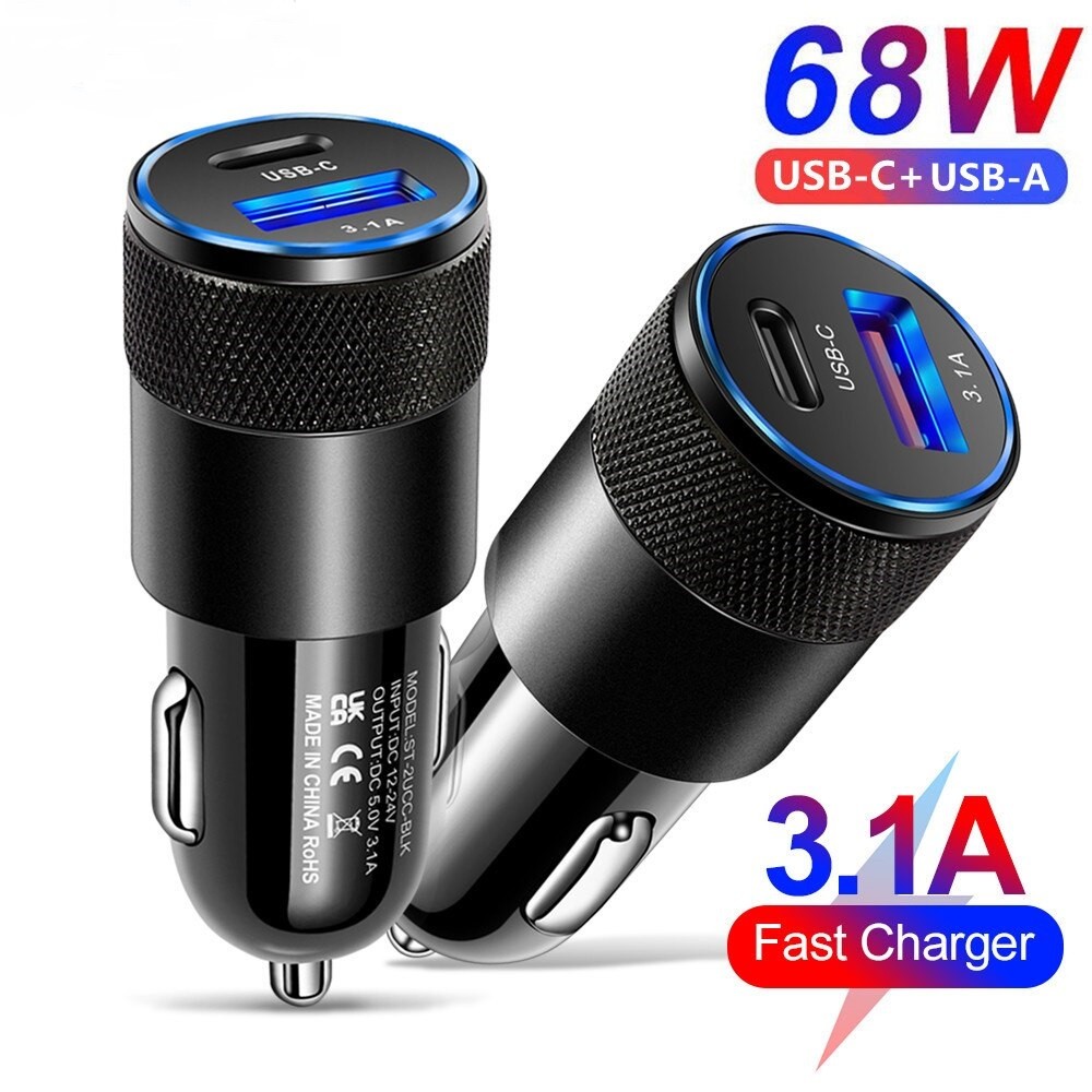 3.1A PDอะแดปเตอร์ชาร์จ USB Type C คู่ ชาร์จเร็ว สําหรับ iP 13 12 Xiaomi Samsung PD3.0 QC3.0 USB Type C