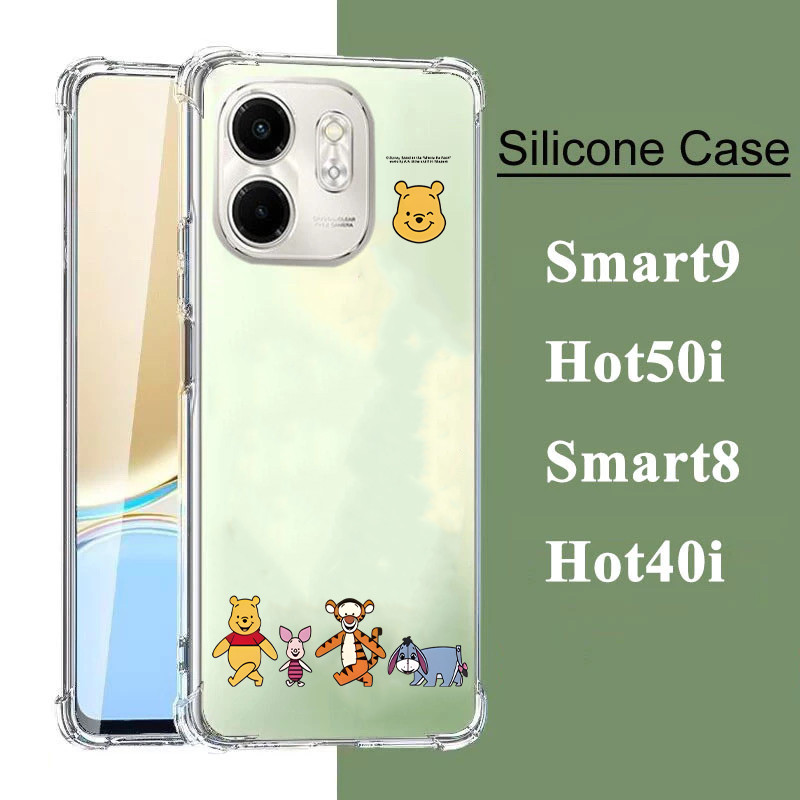 เคสโทรศัพท์มือถือ สำหรับ infinix Smart9 Hot50i Smart8 Hot40i Hot 30i 20s Hot12i Smart7 Smart 5 6 เคสใส ลายการ์ตูน น่ารัก