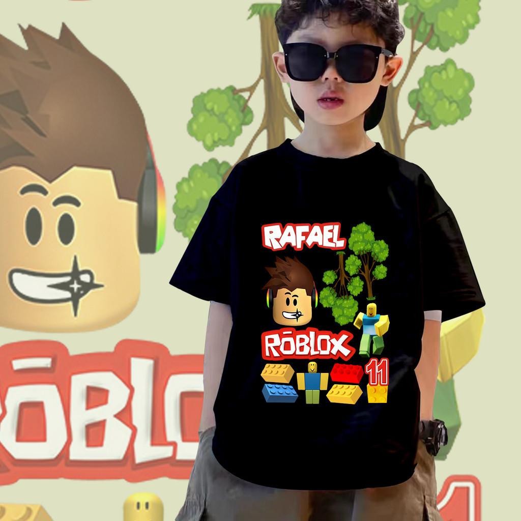 (จัดส่งตลอด 24 ชั่วโมง)2024 พร้อมส่งไทย เสื้อเด็ก Roblox เสื้อเกมส์ สำหรับเด็กและผู้ใหญ่ XN05 มายคราฟ อายุ(90-150)