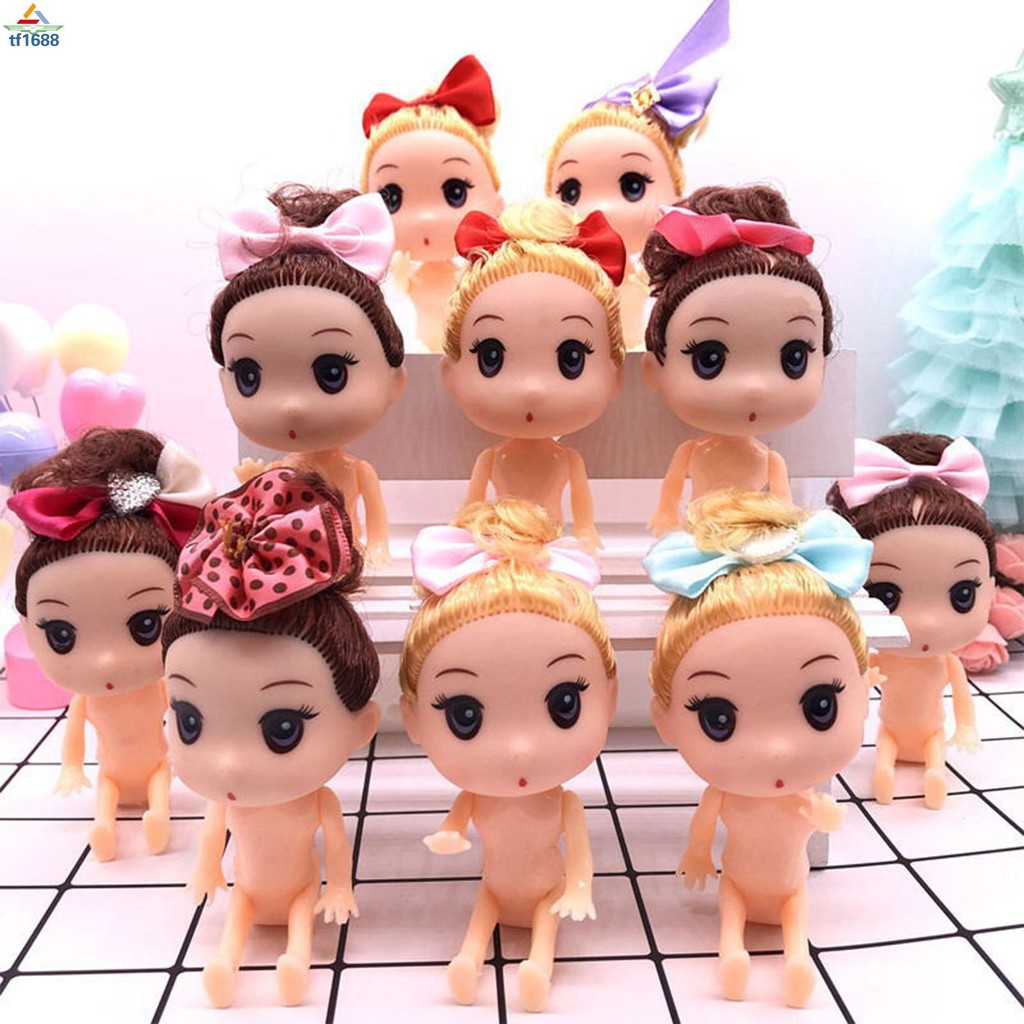 10ชิ้นสาวหุ่นเครื่องประดับเค้กเด็กปลอดภัยน้ําหนักเบาเครื่องประดับเค้ก