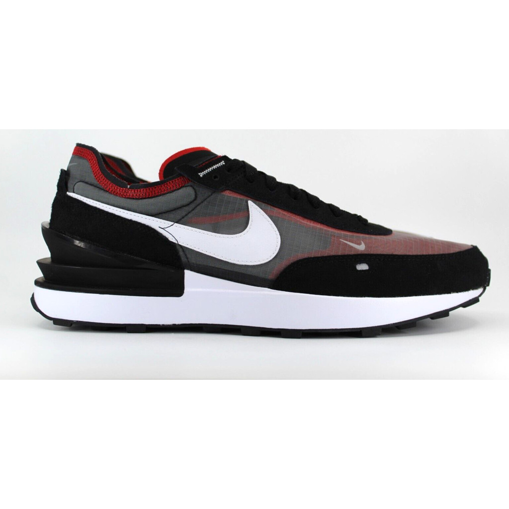 Nike Waffle One SE Black White Sport Red DD8014-001