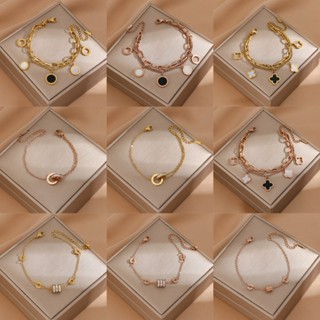 ((ลิงค์การผสมผสาน) หลากประเภทโคลเวอร์สี่ใบ/ตัวเลขโรมัน/เพทาย…