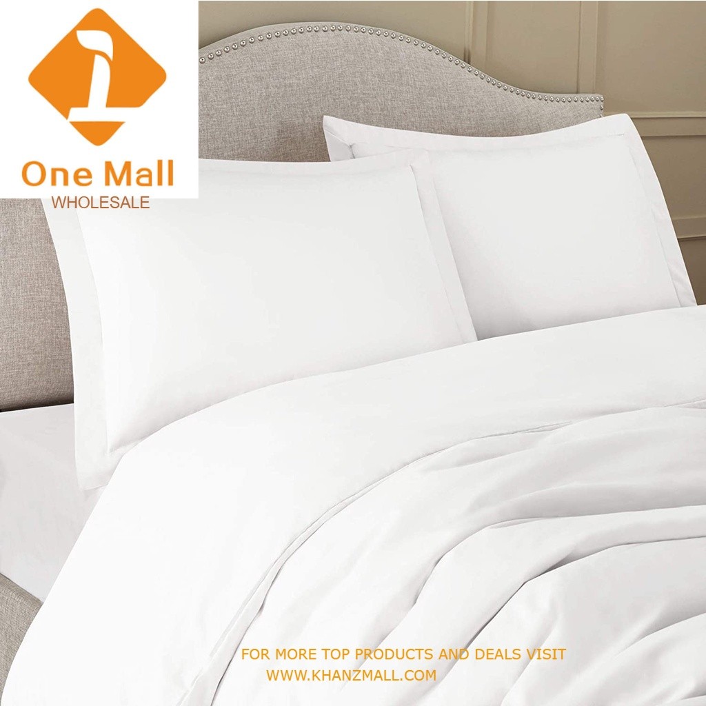 [KhanzMall] QUEEN DUVET COVER ชุดเครื่องนอนโรงแรมสีขาวสําหรับผ้าคลุมห้องน้ําโรงแรม