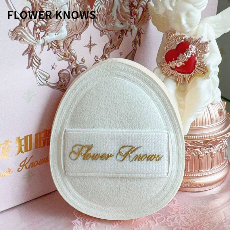 FLOWER KNOWS พัฟแป้ง พัฟนิ้วหัวแม่มือขนาดเล็ก คอนซีลเลอร์แบบพกพา พัฟแป้งน่ารัก