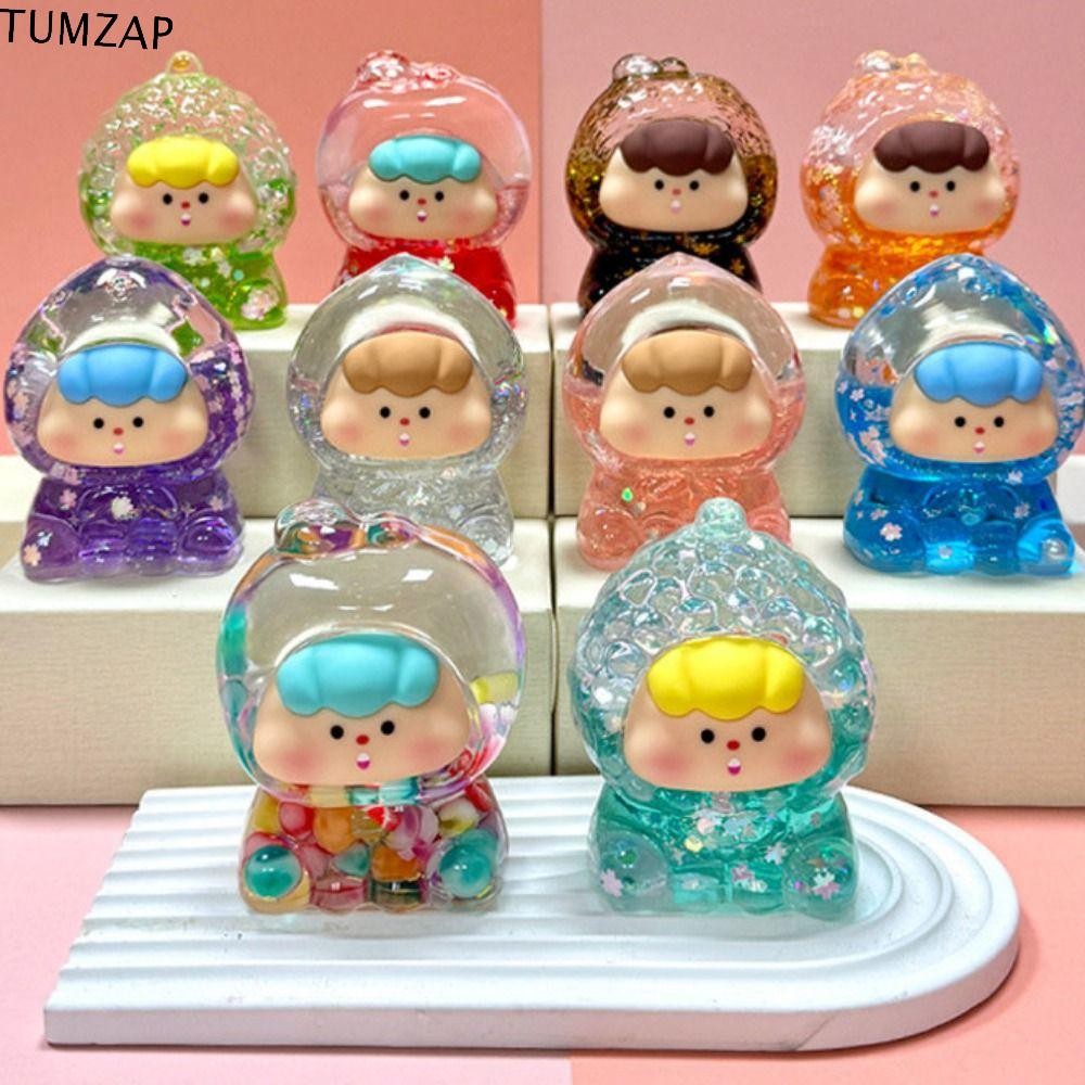 Tumzap ฟองผลไม้น้องสาวเครื่องประดับ,ลูกอมสีคืนเรืองแสงส่องสว่างผลไม้น้องสาวตุ๊กตาทรายดูด, ลูกปัดฟอง น่ารัก แจ่มใส การ์ตูนผลไม้น้องสาวรุ่นของเล่นคู่ของข