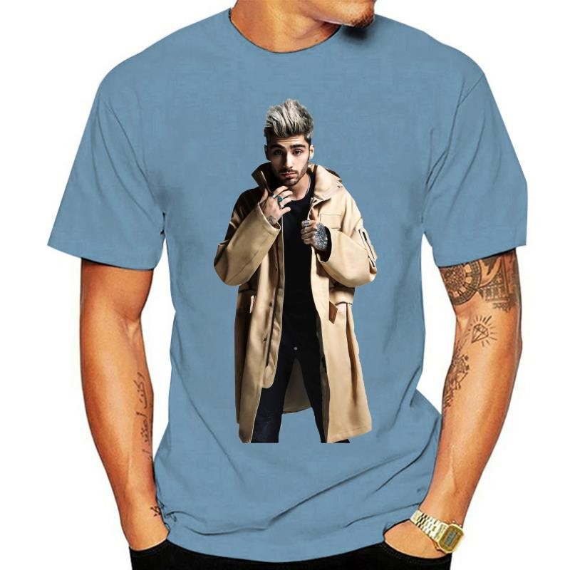 L617 ลงนาม Zayn Malik เสื้อยืด เสื้อยืดลายเซ็นลายเซ็น Secret Santa
