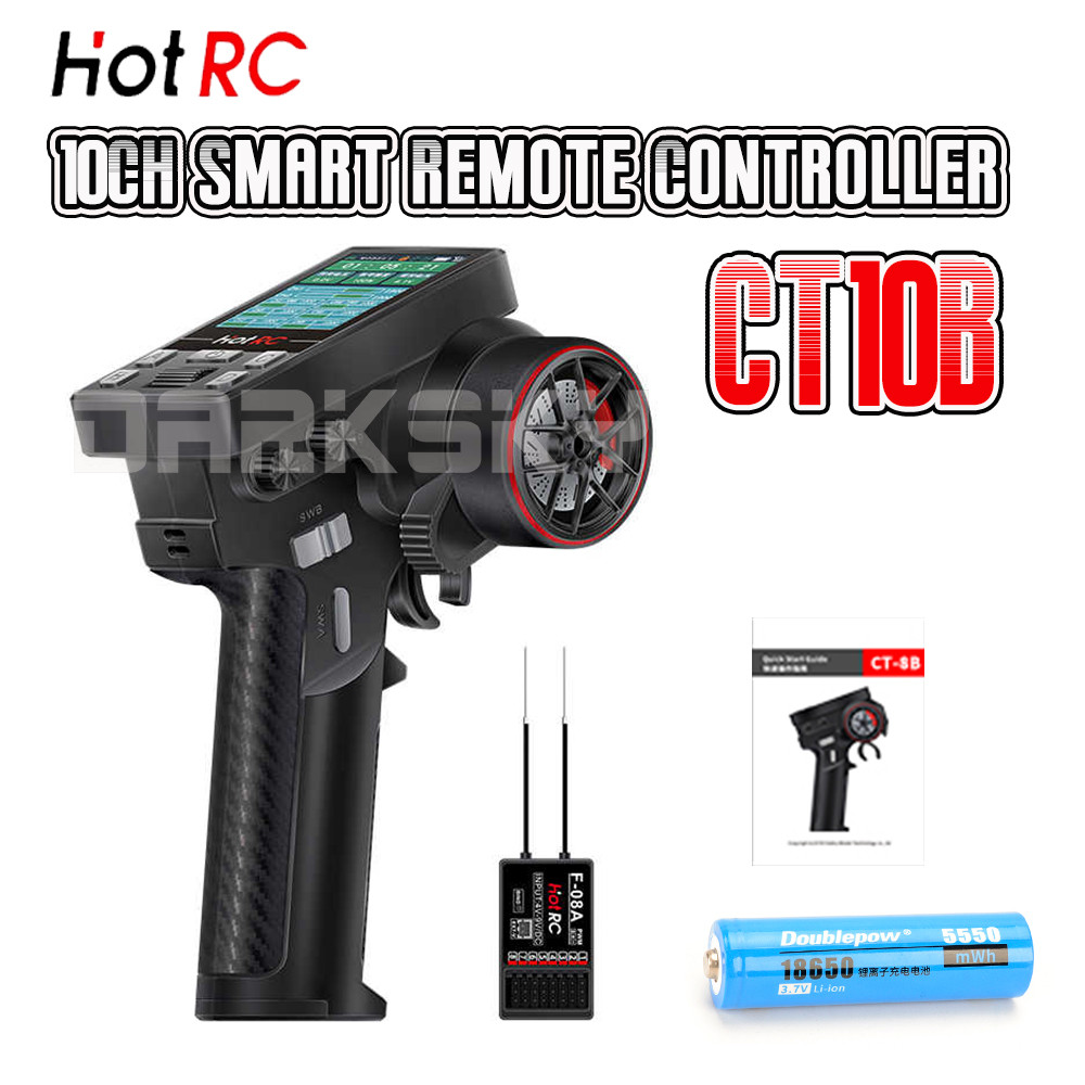 HOTRC CT10B 10CH รีโมทคอนโทรลอัจฉริยะสําหรับ RC รุ่นรถเรือการปรับเปลี่ยนอุปกรณ์เสริม