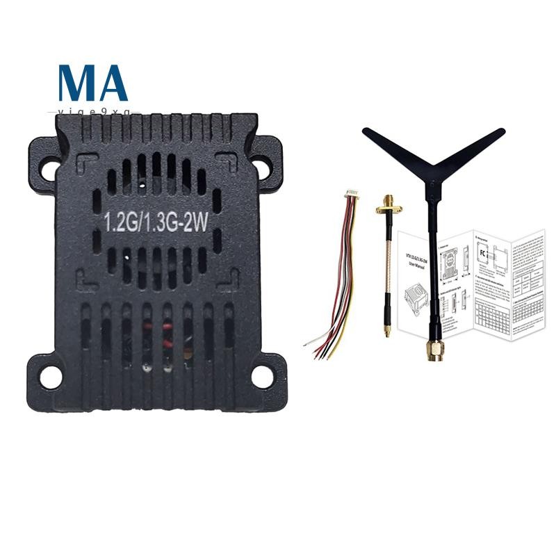 Mayige9xq1.2G 1.3G 2W VTX 9 ช่อง 2000mW FPV เครื่องส่งสัญญาณวิดีโอ 7-36V สําหรับ FPV RC Racing Drone