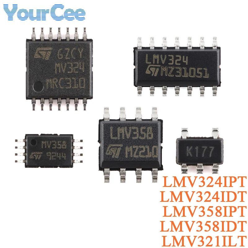 1-5PCS LMV321ILT LMV358IDT LMV358IPT LMV324IDT LMV324IPT SOP-14 เอาต์พุตดําเนินการเครื่องขยายเสียงชิ