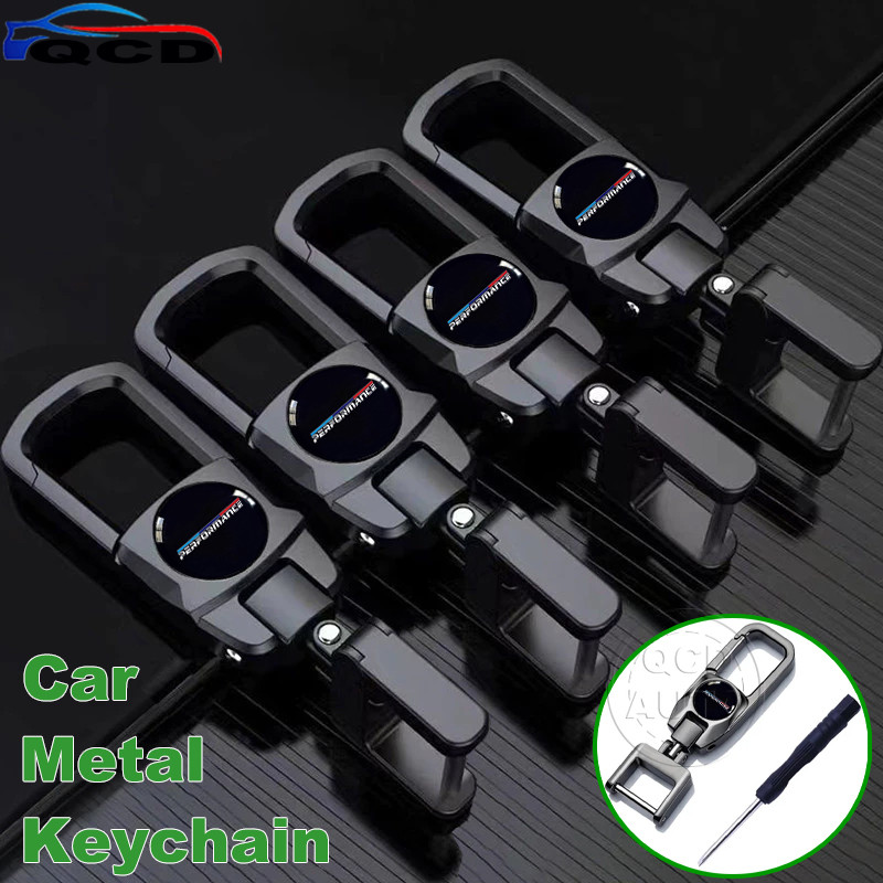 Performance พวงกุญแจรถโลหะสากล 360° ที่วางกุญแจป้องกันการสูญหายแบบหมุนได้ สําหรับ Z4 E89 E85 X5 G05 