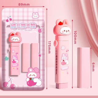 ยางลบแบบแท่ง Rubber stick ยางลบแท่งด้ามปากกาลายการ์ตูน ใช้งานง่าย พกพาสะดวก ลบสะอาด