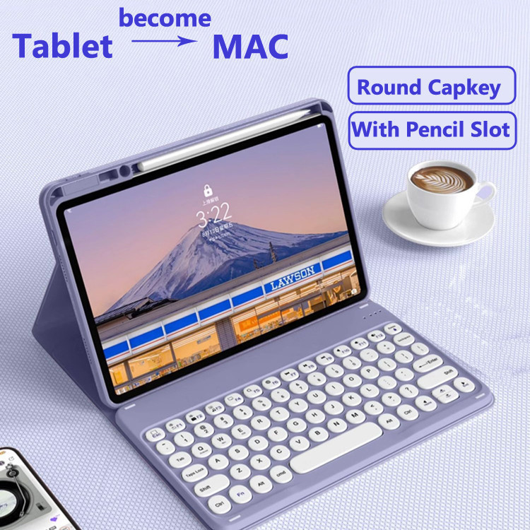 [Thai/English Keyboard] สําหรับ Honor Pad 9/9 Pro12.1X8a 11 "X9 11 X8 Pro X8 Lite V8 Pro 11–12.1 "Ma