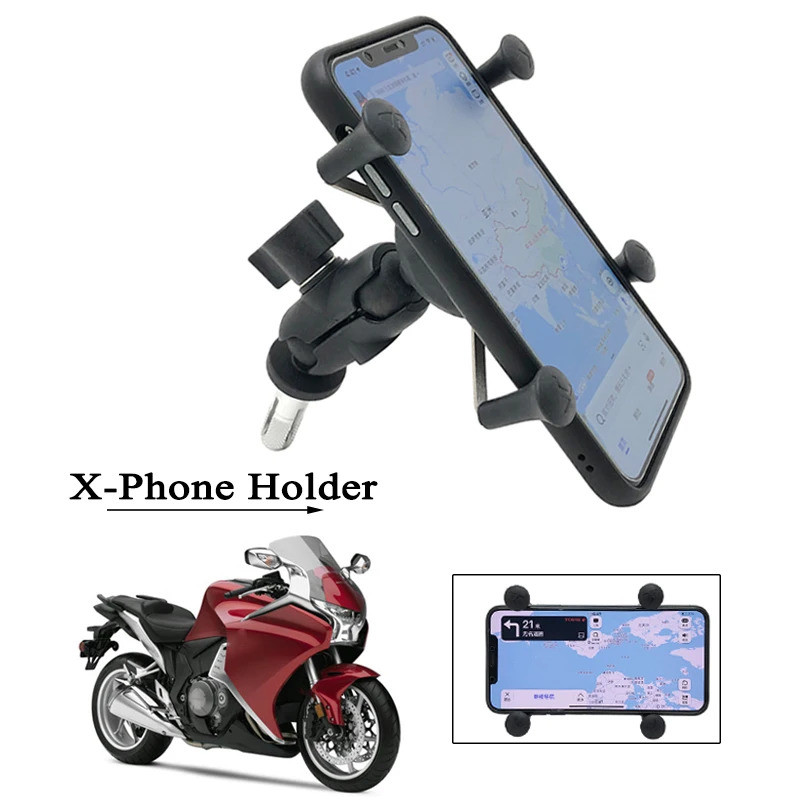 FS รถจักรยานยนต์นําทางกรอบโทรศัพท์มือถือ Mount Bracket ผู้ถือโทรศัพท์ Fit สําหรับ HONDA VFR1200F VFR