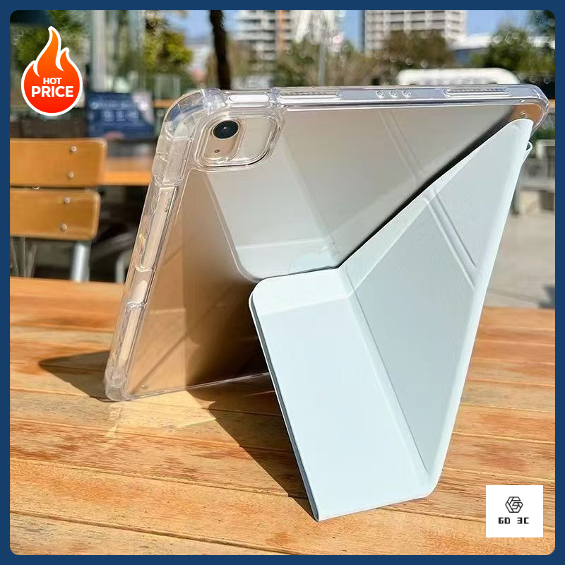 New เคสไอแพด พับตัวY เเข็ง ใส ไม่เหลือง!! for gen11 gen10 gen9 Air6 Air4 Air5 Pro11  pro12.9 pro13 วัสดุอะคริลิค case - รูปที่ 5