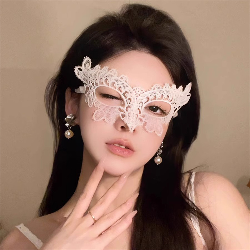 Preferred#Pure Desire Lace Half Face Mask for Women Eye Mask Lace Face Mask cos Masquerade Party Costume Halloween WY12