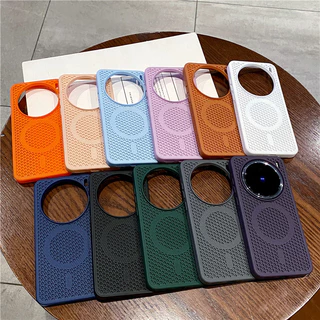 เคสโทรศัพท์สําหรับVivo X200 Pro mini X100 Proตาข่ายกระจายความร้อนเกราะป้องกันTPU + PC anti DROPเปลือกแม่เหล็กฤดูร้อนเฉพาะ
