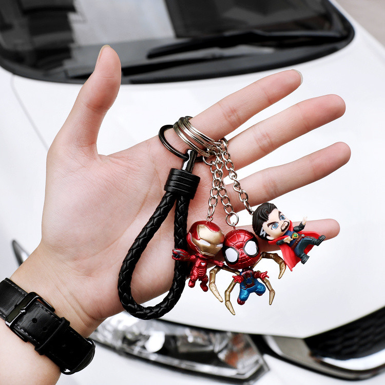Avengers Merchandise Iron Man พวงกุญแจจี้ตุ๊กตาพวงกุญแจโมเดล