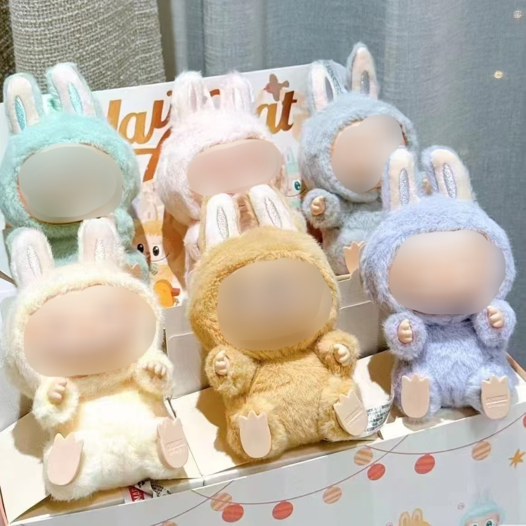 LAFUFU ตุ๊กตาหน้าไวนิล, จี้ LAPUPU ตุ๊กตาขนาด 17 ซม., ของเล่นเด็กผู้หญิง