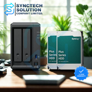 DS725+ Combo Set พร้อม Synology HDD ขนาด 4TB/6TB/8TB/12TB/16TB จำนวน 2 ลูก