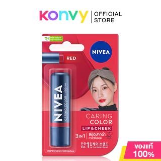 NIVEA Caring Color Lip Care SPF30 4.8g นีเวีย ลิปบาล์มบำรุงริมฝีปาก