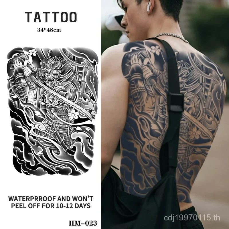 TSWJ【ZERO Tattoo】15วัน เต็มหลัง, หน้าท้อง, แขนรวม, รอยสักชั่วคราวที่ทนทาน 30 ท้องฟ้า หัวใจ วีนัส 6 เดือนเต็มชิ้นงูขาวงเจลสแกนสักสติกเกอร์