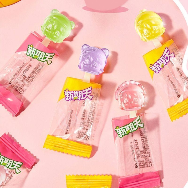 2025 สไตล์ใหม่สไตล์ใหม่วัน Pop Mart Co-Branded MINI Lollipop ผลไม้เยลลี่ขนมถั่วหวานขนมเด็กขนมขนม20250712