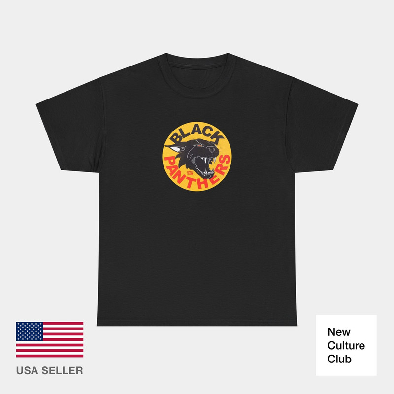 T-Shirt สไตล์เรโทร พิมพ์ลาย Black Panther Bearings Skateboard