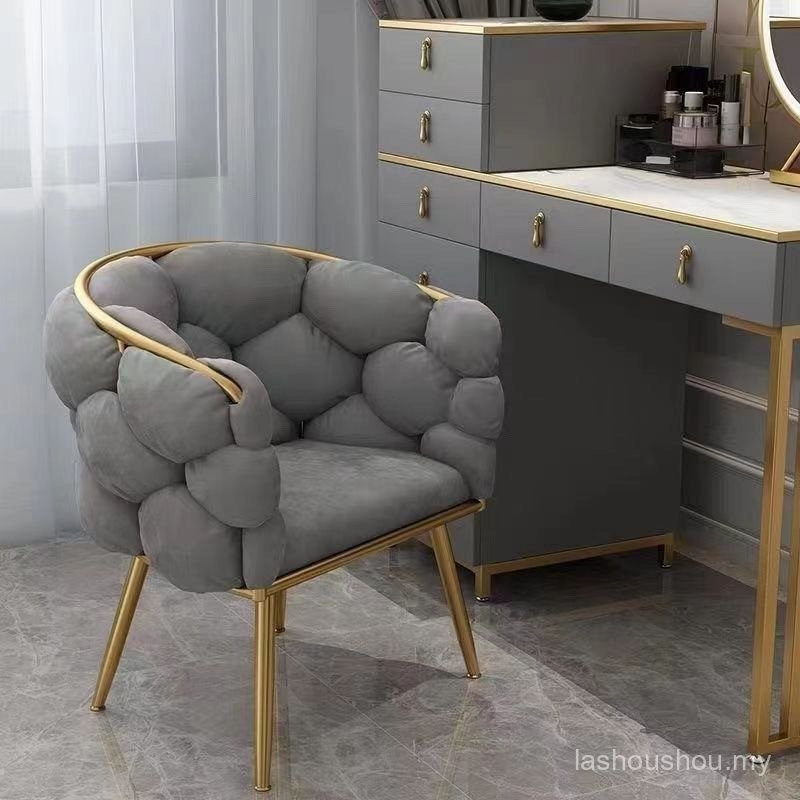 Formwell Leisure เก้าอี้โซฟาเดี่ยวเก้าอี้กํามะหยี่ขาทองเก้าอี้แต่งหน้าพร้อม Upholstered สําหรับห้องน