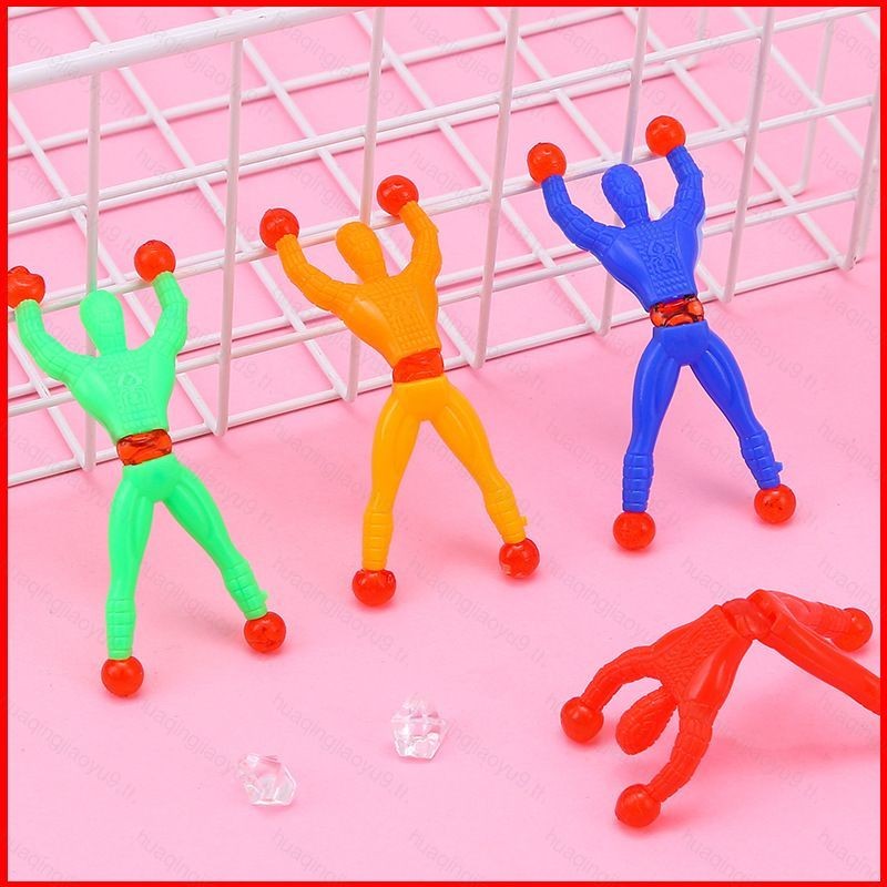 HY7 ของเล่นเด็ก Sticky Wall Climbing Flip Rolling Spider Man Climber Spiderman ของเล่นโปรดปรานเด็กของขวัญ