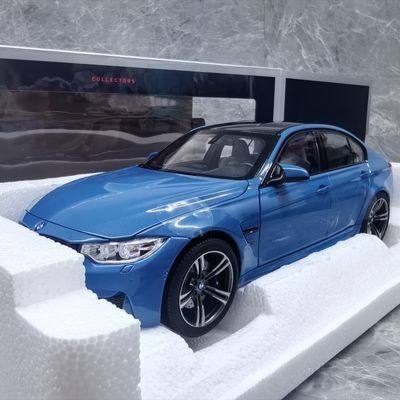 1/18 NOREV BMW BMW M3 F80 Abu Zabi Blue White Car Model Out of Print Model