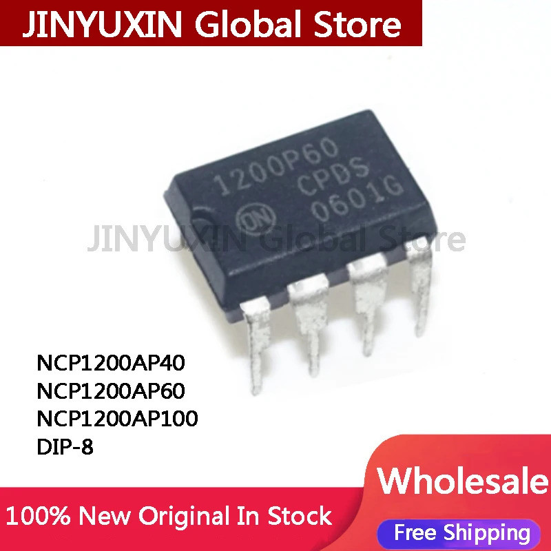 1-5PCS 1200P100 1200AP40 1200P60 NCP1200AP100 NCP1200AP60 1200P40 NCP1200AP40 DIP-8 ชิปการจัดการพลัง
