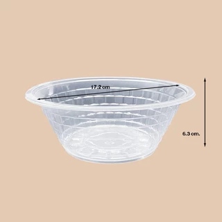ชามพลาสติก PP45 PP52 สีใส สีดำ ดำแดง 830ml/550ml NT45 NT52 รหัส 45 ชามPP ชามข้าวPP ชามพลาสติกPP ถ้วยพลาสติก ถ้วยกลมเข...