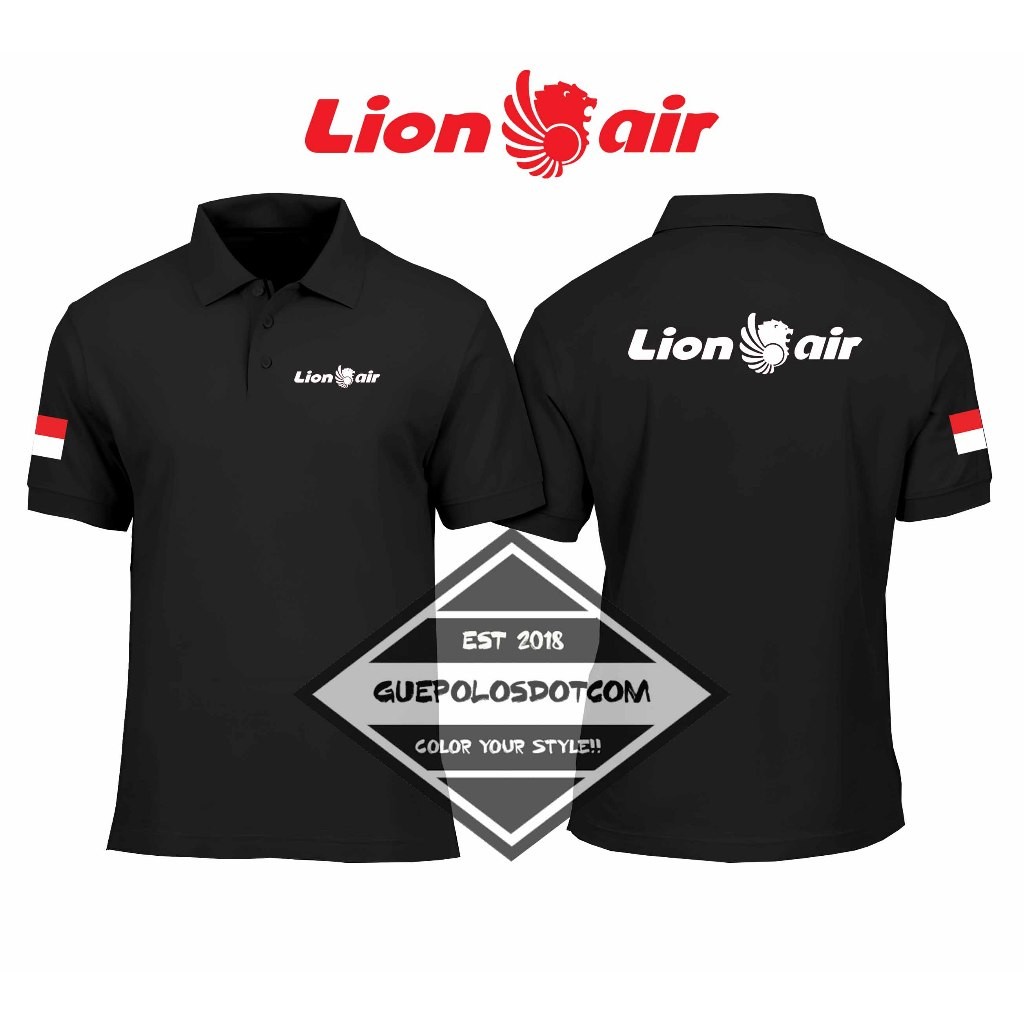 เสื้อโปโล LION AIR POLOSHIRT - LION AIR Collar Shirt - LION AIR COLLAR POLO- LION AIR POLOผ้าCotton 