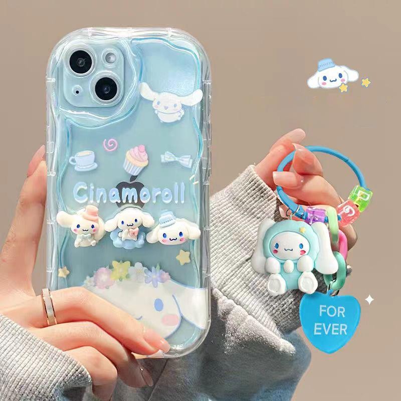 Cinnamoroll 3Dตุ๊กตาสําหรับRealme 14T 14 Pro Plus 6 C63 12 13 12X C2 C67 8i 8 C15 C12 C25 C25S C11 1