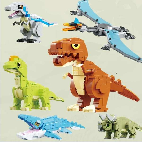 jurassicworld robox ของเล่น ไดโนเสาร์จูราสสิกเหมาะสำหรับตัวต่อเลโก้