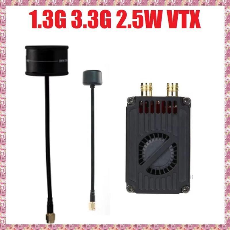 [VCPR] 1.3G 3.3G 2.5W VTX เครื่องส่งสัญญาณวิดีโอความถี่คู่ 7-30V VTX พลังงานสูงสําหรับ FPV Long Rang