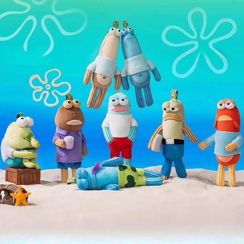 Spongebob บิกินี่ด้านล่าง Series ตุ๊กตา Pendent พวงกุญแจตุ๊กตาพวงกุญแจน่ารักการ์ตูน Pendent อุปกรณ์ตกแต่งของขวัญ