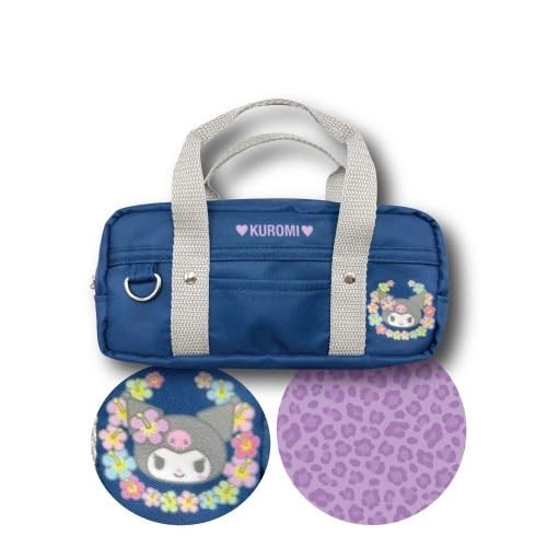 Hatayama Shoji Sanrio Gal Series School Bag Style Multi Pouch Gal 2 Kuromi approx. H8 x W18.5 x D5cm