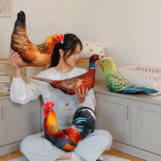 【ตุ๊กตา หมอนไก่สร้างสรรค์】หมอนนอนตุ๊กตา3Dของเล่นตุ๊กตาไก่ ตกแต่งโซฟา ของขวัญวันเกิด ของขวัญวันเด็ก 38*33cm
