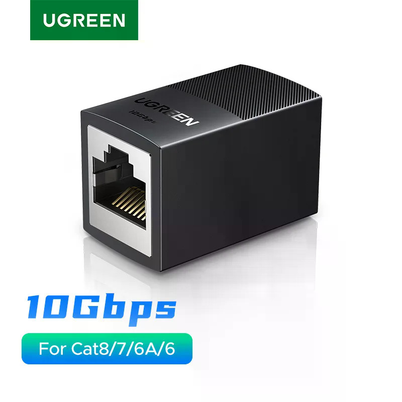UGREEN RJ45 Connector 10Gbps Network Ethernet Extender PoE หญิงสําหรับ Cat8/7/6A/6/5 Ethernet Cable Adapter Gigabit