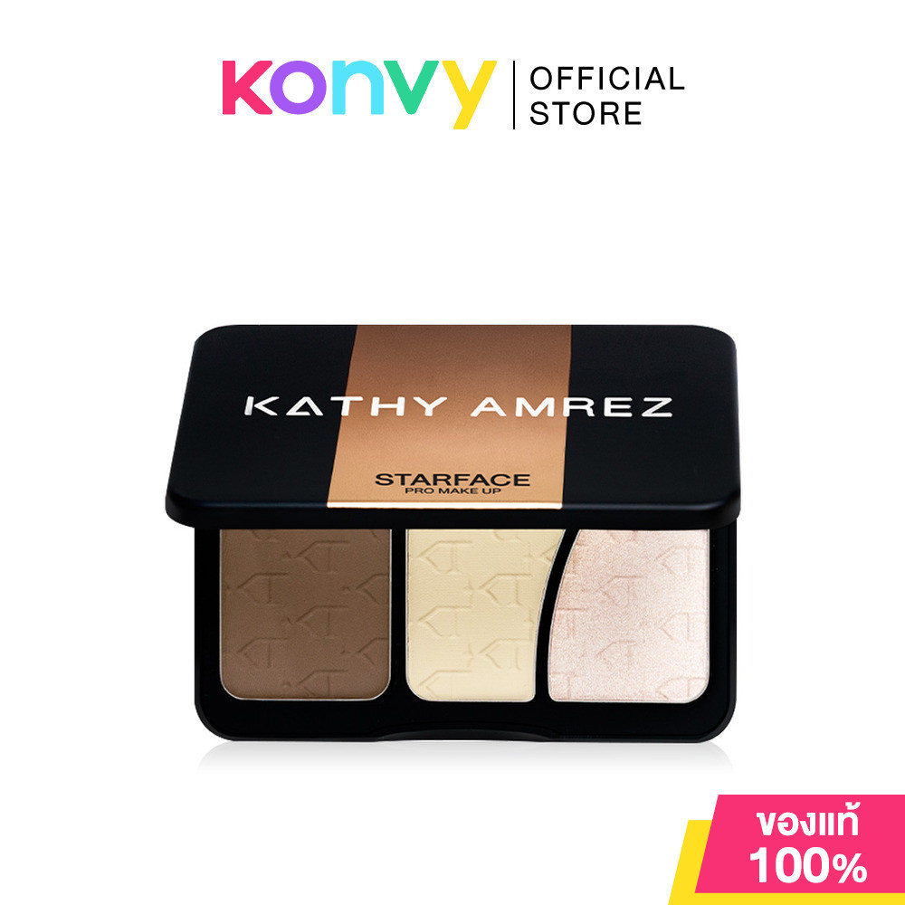 KATHY AMREZ Starface Pro Makeup 9.3g พาเลทไฮไลท์และคอนทัวร์.