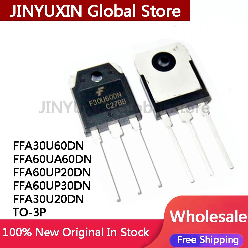 1-5PCS F60UA60DN FF60UP30DN TO-3P FFA60UP30DN F60UP30DN FFA60UP20DN FFA30U60DN F30U60DN FFA30U60DN F