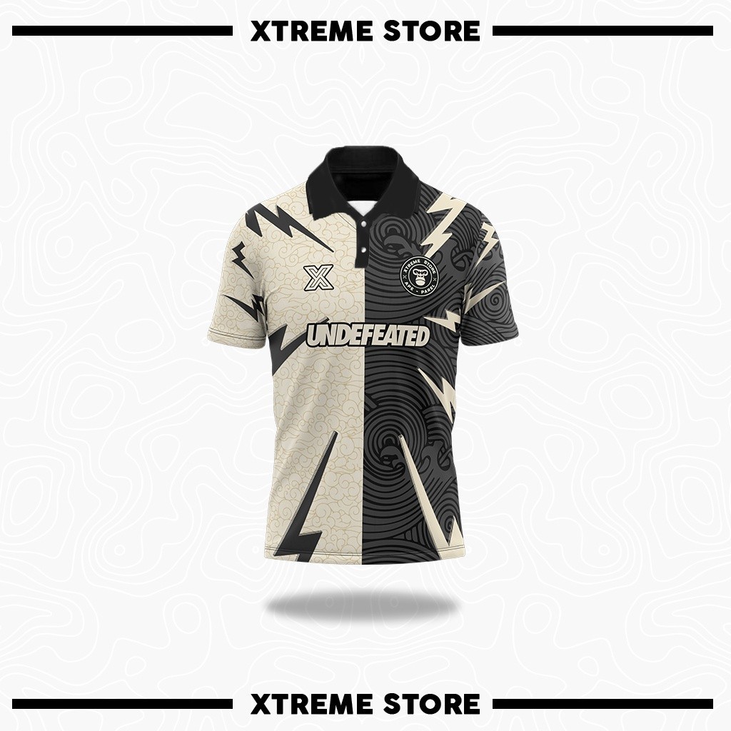 Jersey Collar Retro Undefeated x Xtreme Store แขนสั้น