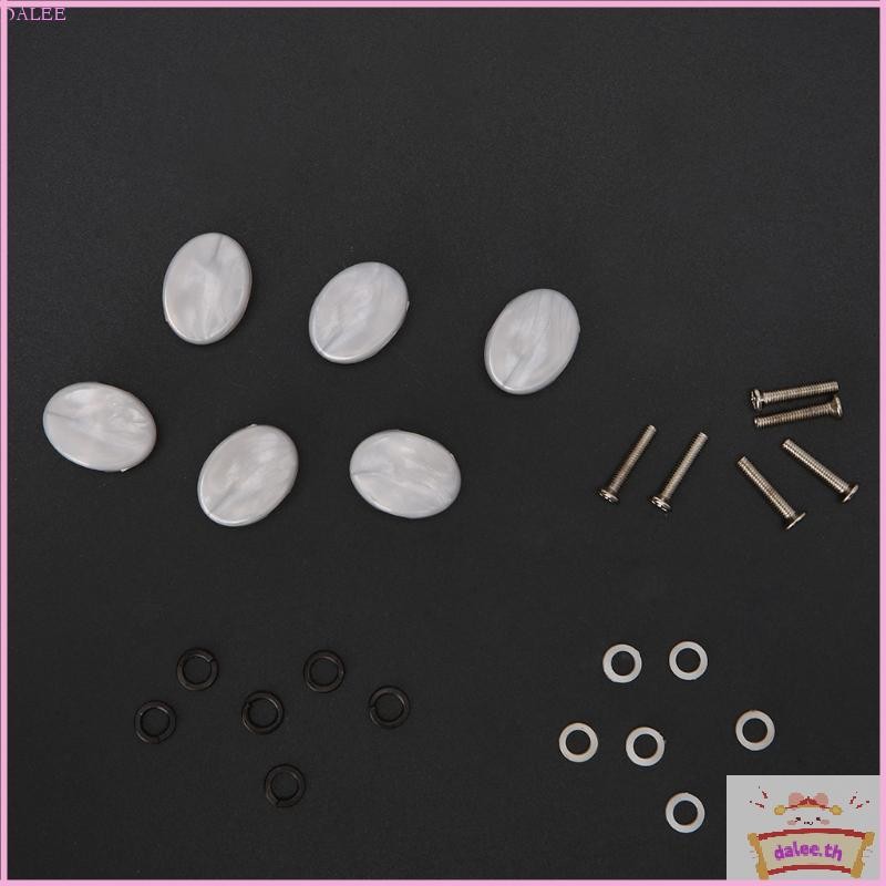 DALE 6 ชิ้น Tuning Peg หัวเครื่องลูกบิดสําหรับชิ้นส่วนกีตาร์คลาสสิกไฟฟ้า