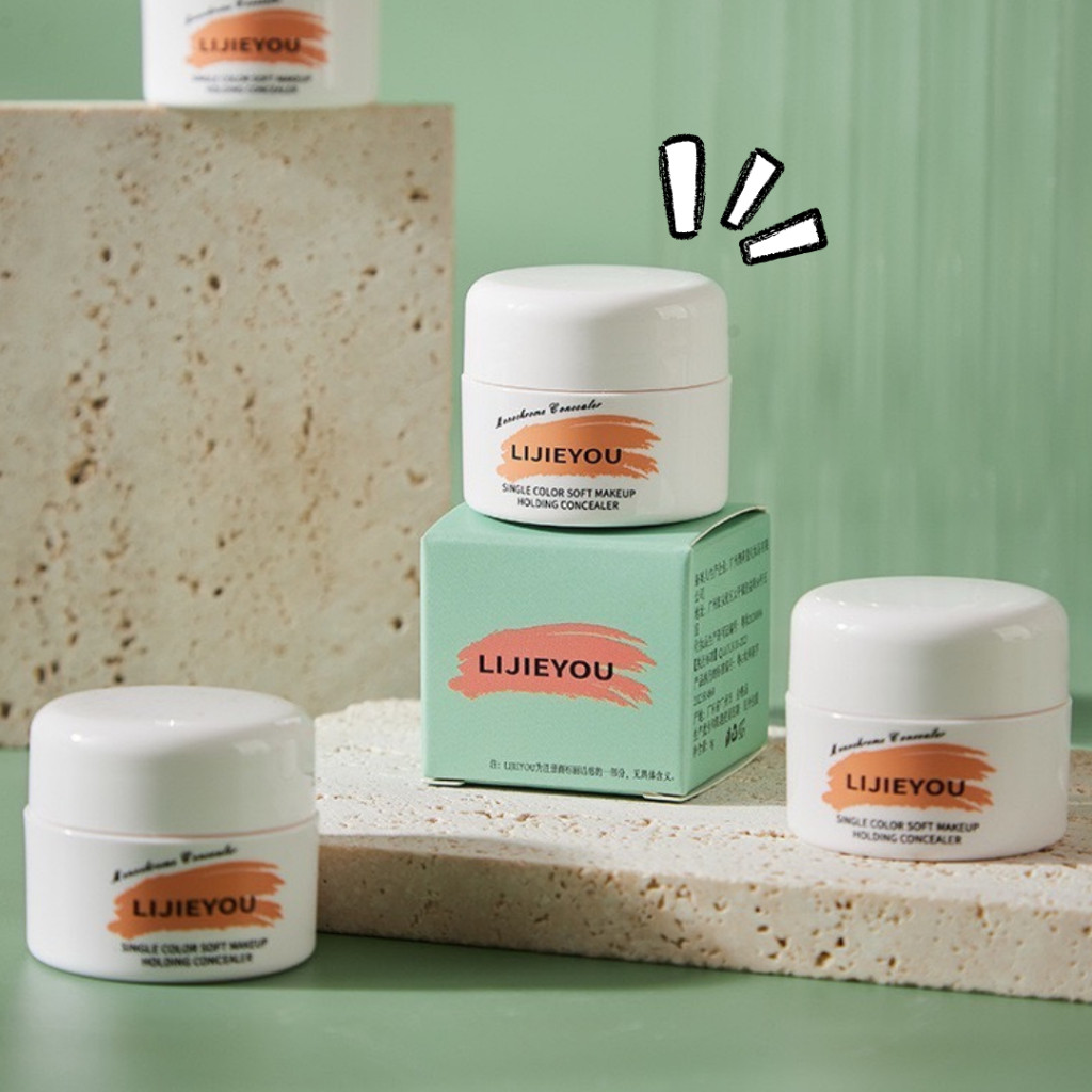 LIJIEYOU 4469 คอนซิลเลอร์แบบเนื้อครีม คอนซิลเลอร์ ปกปิดรอยแดง รอยสิว รอยดำ ใต้ตาคล้ำ กันน้ำ กันเหงื่อ ติดทนนาน - รูปที่ 2