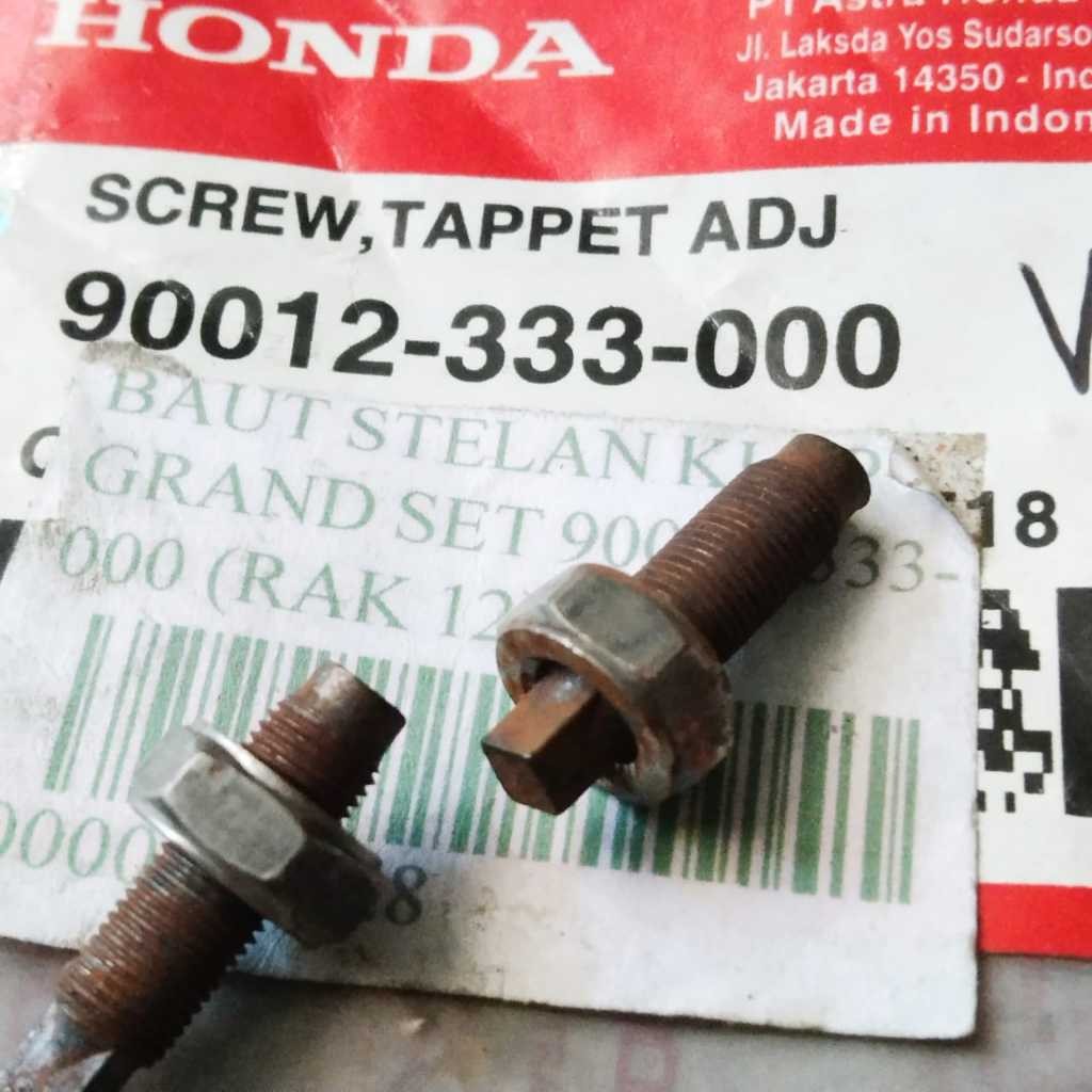 100% ORIGINAL HONDA GRAND VALVE ADJUSTMENT BOLT NUT SET (90012-333-000)