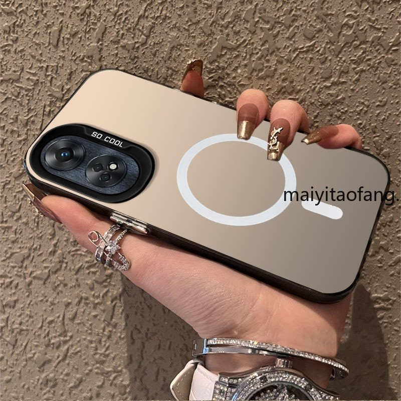 ปลอกOPPO Reno 8T 4G Reno 8T 5G A78 OPPO A58 5G A58 4G A78 4Gเคสโทรศัพท์เคสแข็งTPUเคสโทรศัพท์ออกแบบใหม่ความงามไร้สายแม่เหล็กCYBSWX01