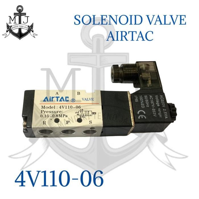 โซลินอยด์ลม AIRTAC 4V110-06 - AC220